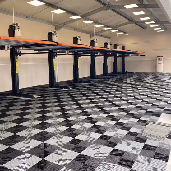 Pisos de ripas de plástico por atacado/ Pisos de plástico para moldagem por injeção/ Pisos de ripas personalizados para sala de escritório/ Garagem